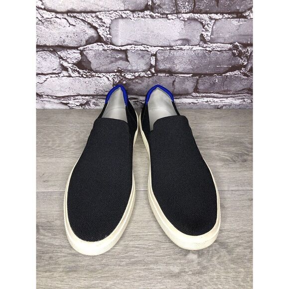 Rothy’s Black Knit Fabric The Original Slip On Sneaker Shoes Women Sz 9M US/40EU - Picture 2 of 16